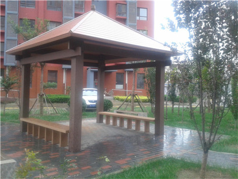 塑木涼亭長(zhǎng)凳