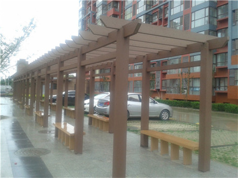 塑木涼亭長(zhǎng)凳