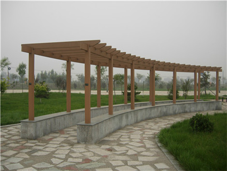 塑木涼亭長(zhǎng)凳